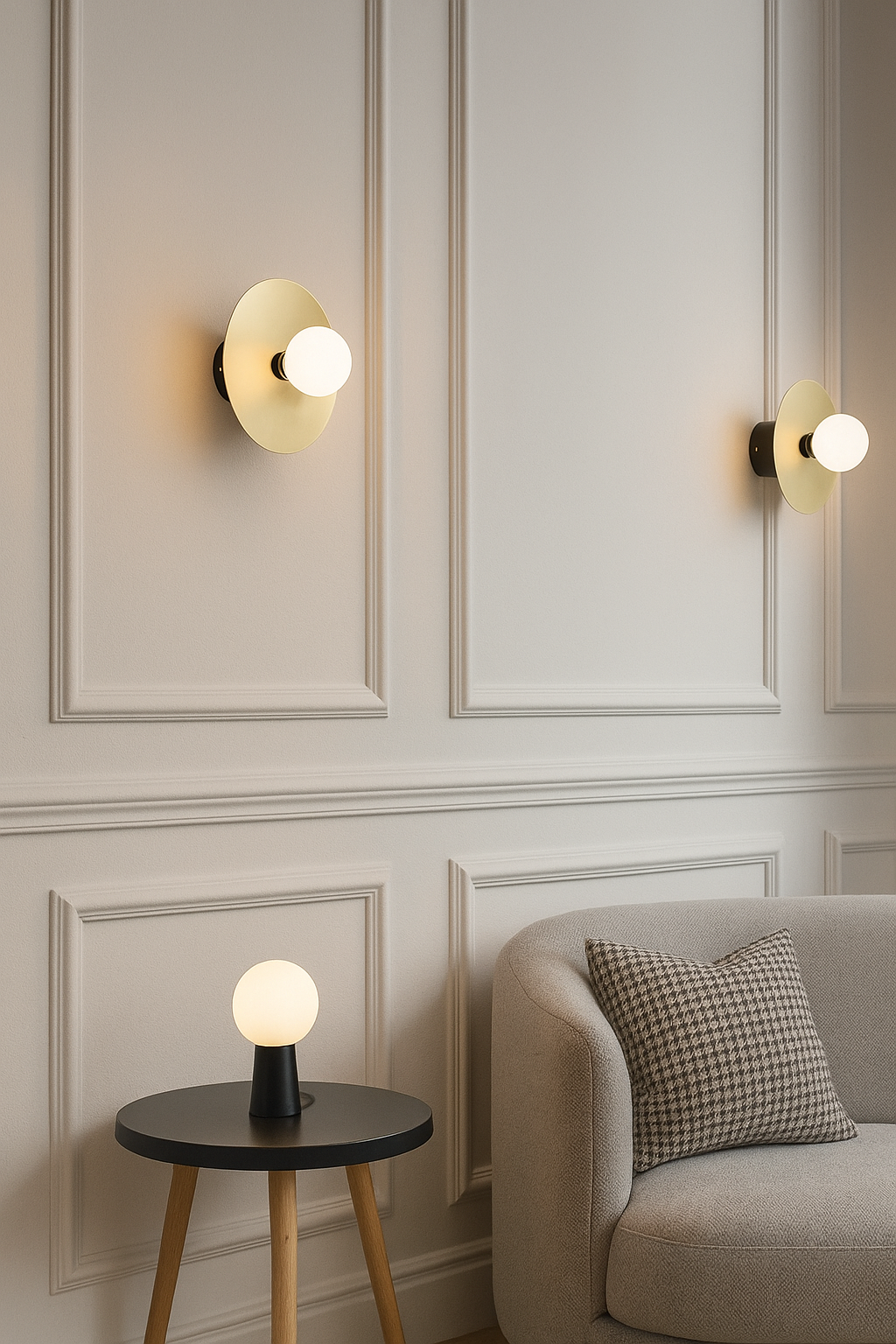 Aplique GRUND, metal dorado y negro — imagen 4