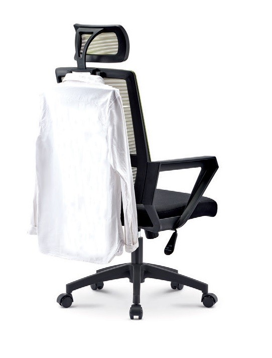 Sillón de oficina ASTON, negro, malla negra — imagen 4