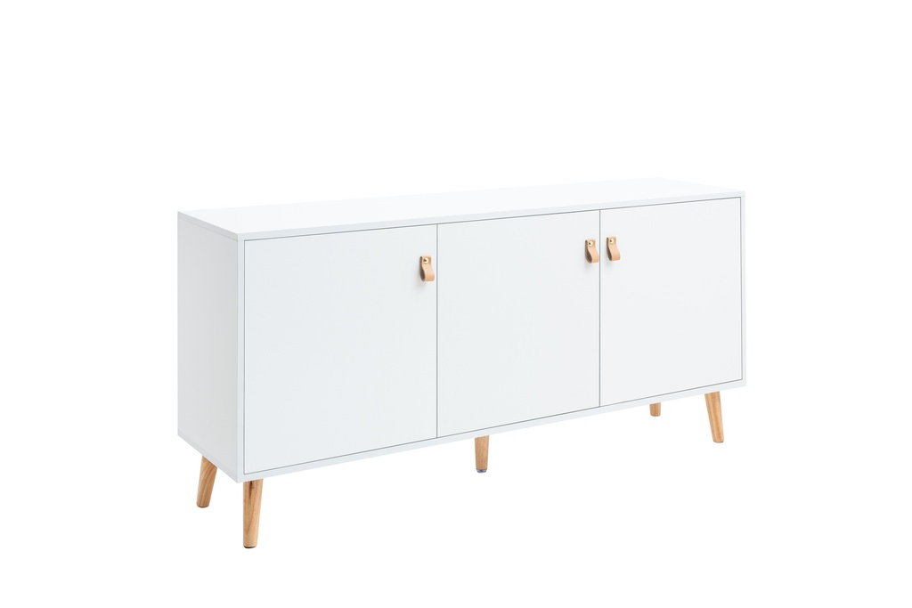 APARADOR ANZIO 3 PUERTAS TIRADOR PU - 3