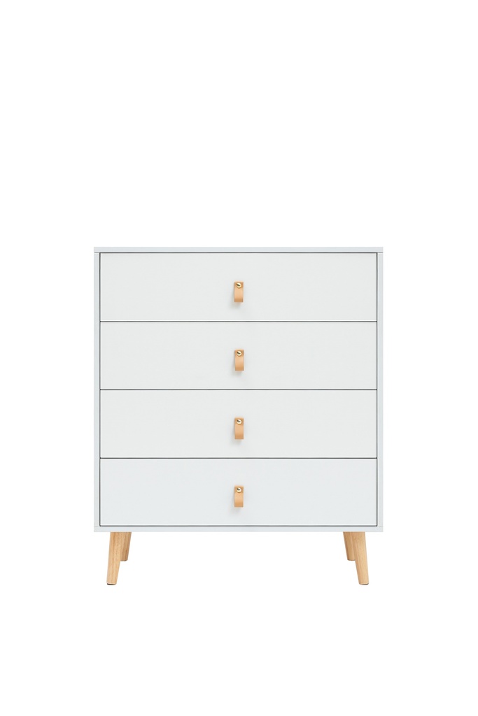 CÓMODA ANZIO BLANCA 4 CAJONES - 2