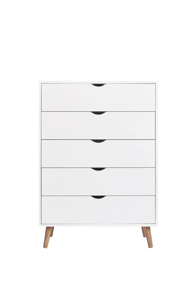 CÓMODA FIANO BLANCA 5 CAJONES - 2