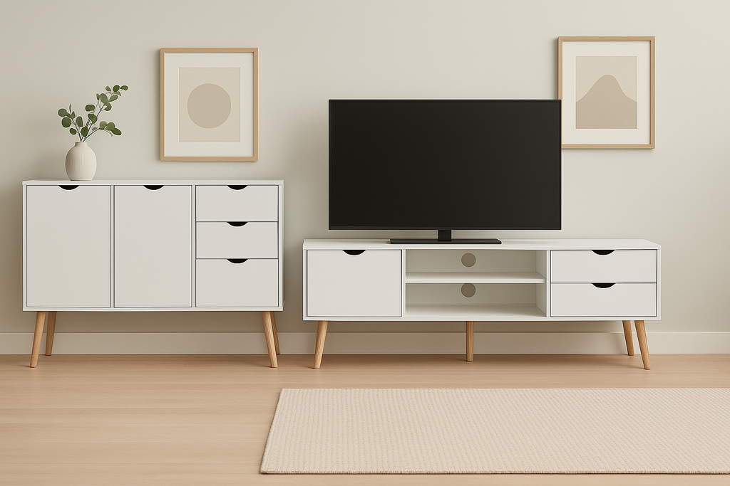 MESA TV FIANO BLANCA 140 - 2