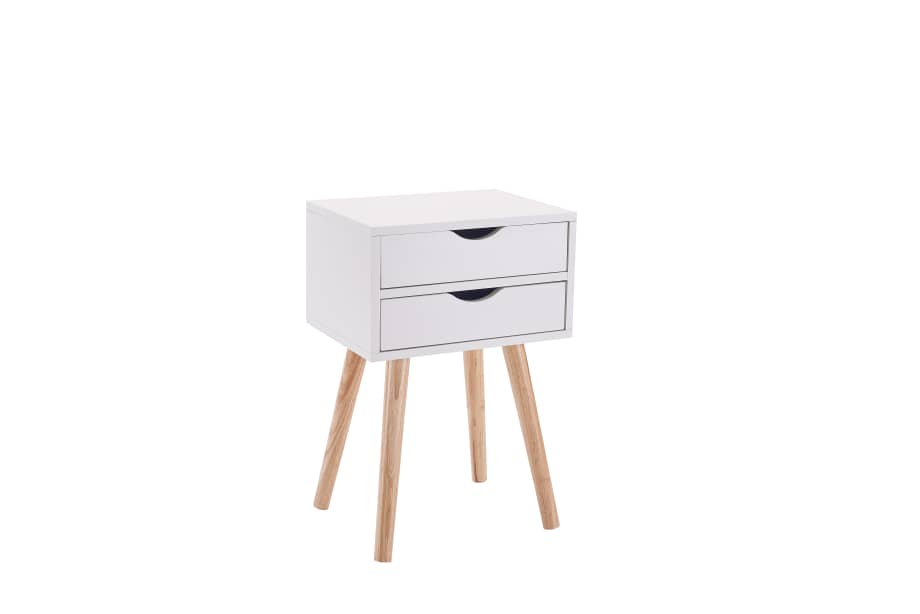 MESITA FIANO 2 CAJONES BLANCA - 4