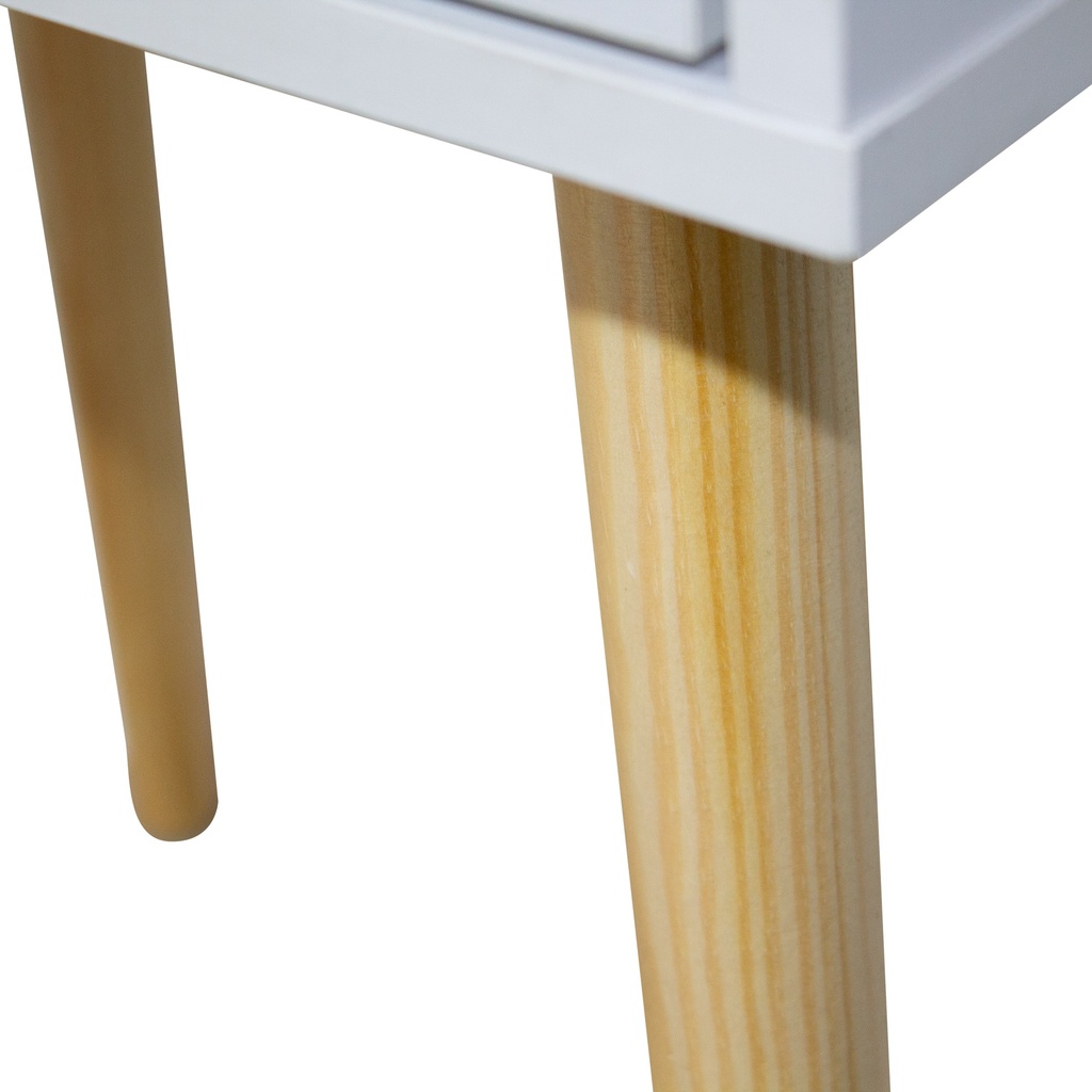 MESITA FIANO 2 CAJONES BLANCA - 5