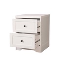 MESITA OTTAVIA 2 CAJONES BLANCA - 4