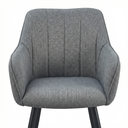 PACK 2 SILLAS MONROE GRIS ACERO - 2