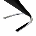 PACK 2 SILLAS UNIQUE NEGRAS PATAS CROMADAS - 6