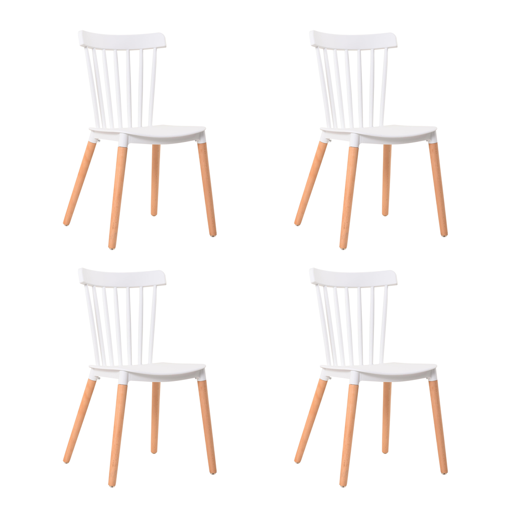 PACK 4 SILLAS ALNA BLANCA - 2