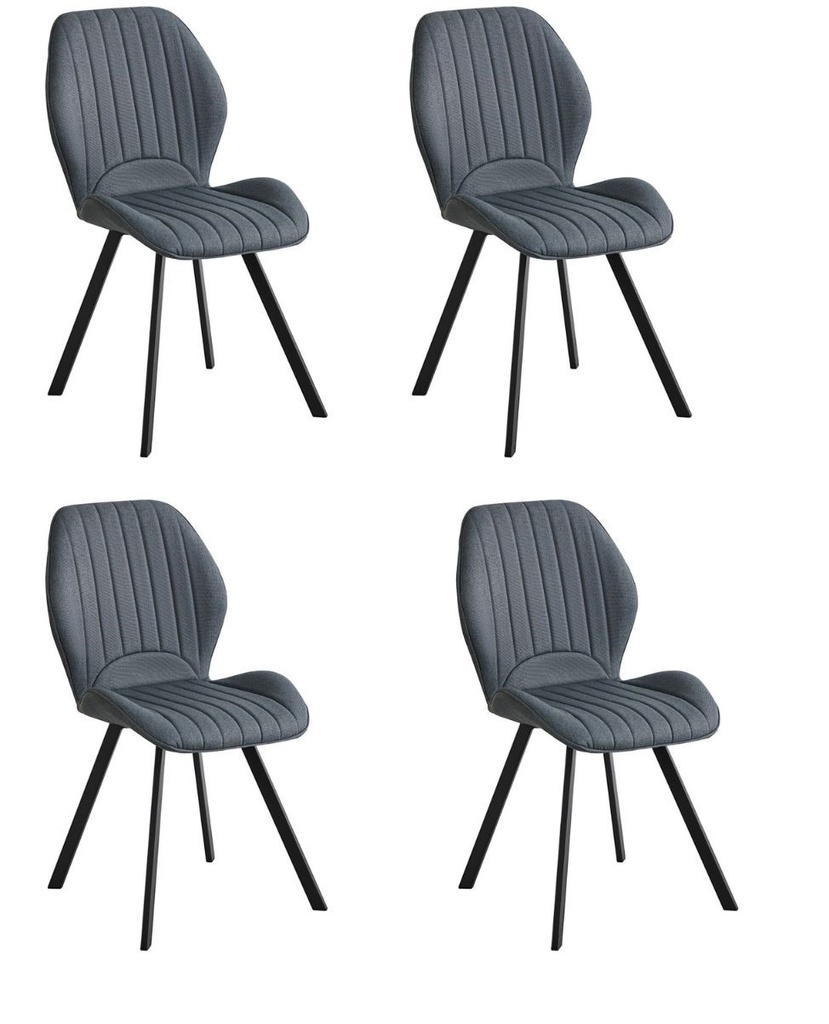 PACK 4 SILLAS DELAWARE 2 GRIS MARENGO - 3