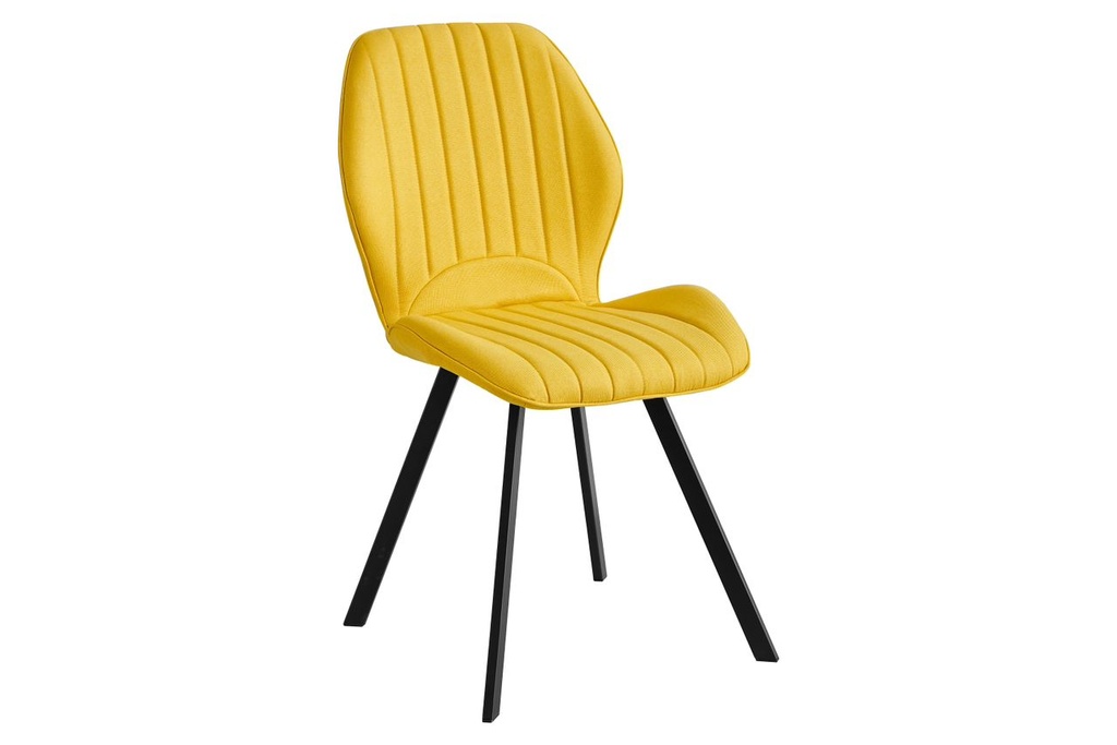 PACK 4 SILLAS DELAWARE 2 MOSTAZA PATA NEGRA - 2