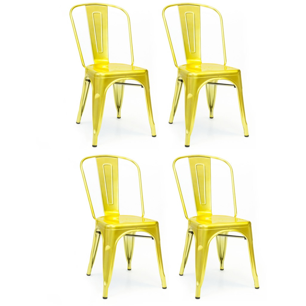 PACK 4 SILLAS LINX LUXE DORADAS - 2