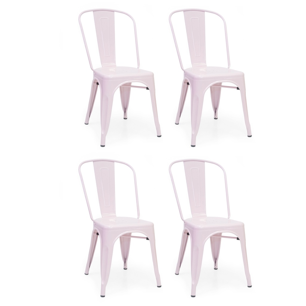 PACK 4 SILLAS LINX ROSA CLARO - 2