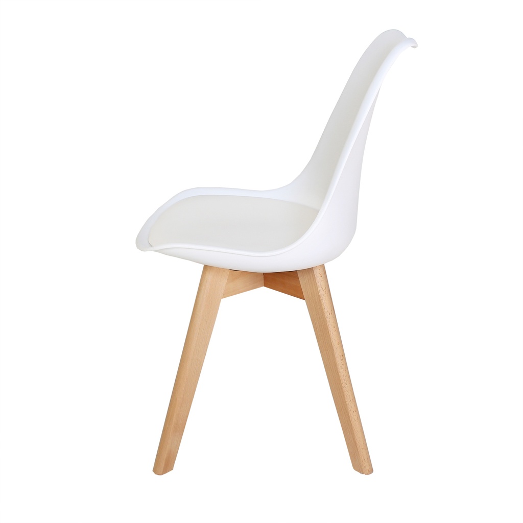 PACK 4 SILLAS NORDIC BLANCAS PATAS EN HAYA - 5