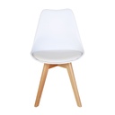 PACK 4 SILLAS NORDIC BLANCAS PATAS EN HAYA - 6