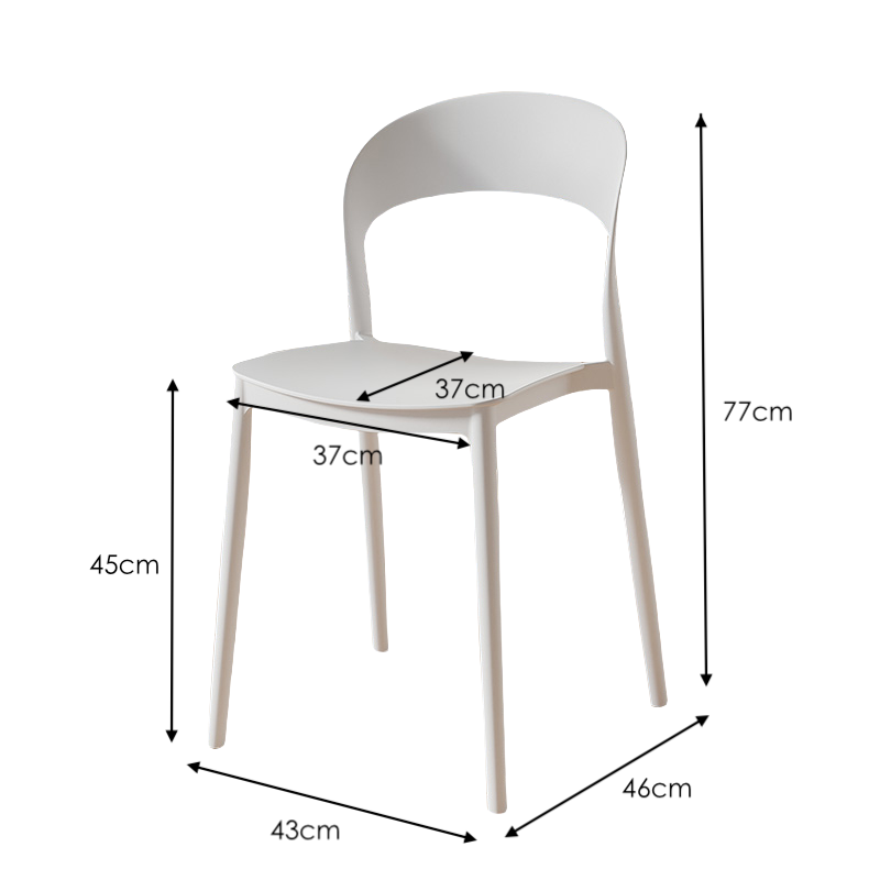 PACK 4 SILLAS PRINCETON BLANCAS - 5