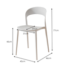 PACK 4 SILLAS PRINCETON BLANCAS - 5