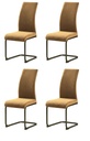 PACK 4 SILLAS TACOMA MARRÓN CANELA - 3