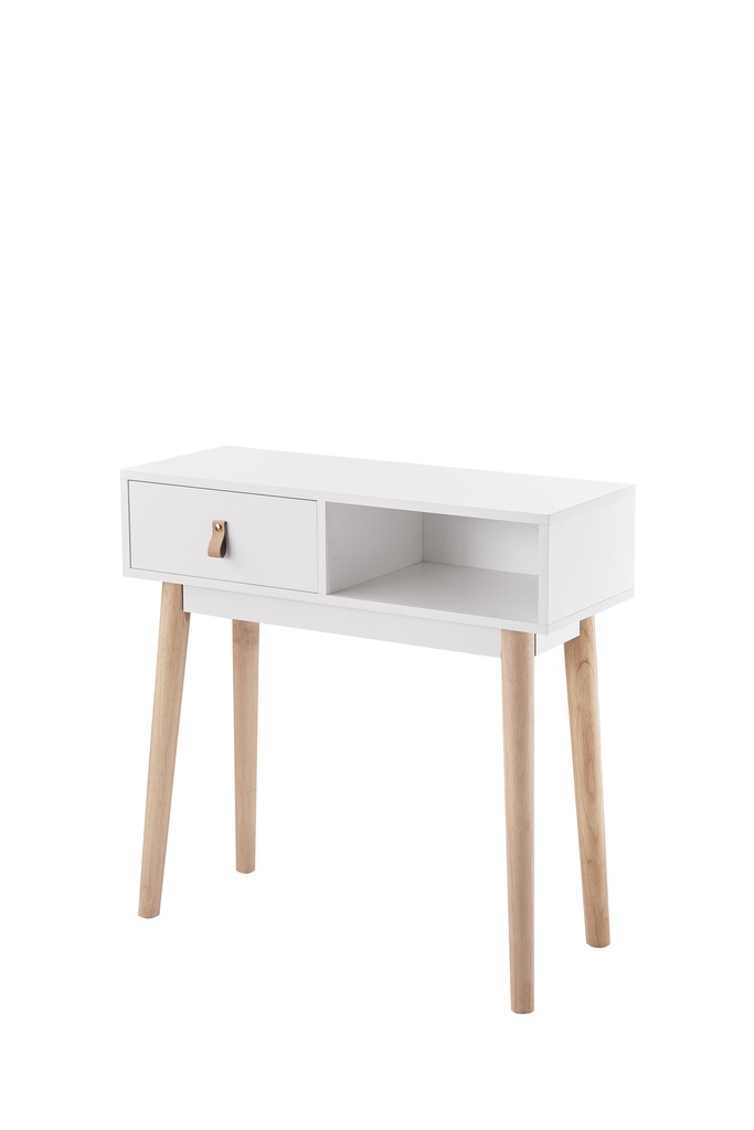 RECIBIDOR ANZIO 1 CAJÓN BLANCO - 3