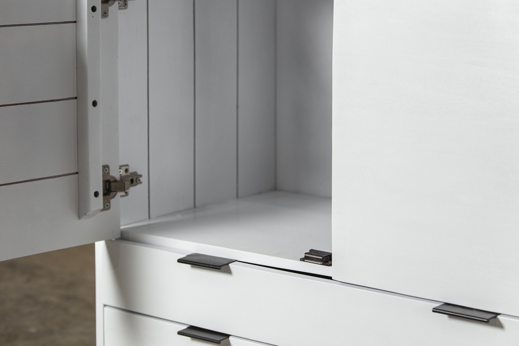 APARADOR GAIA BAJO 2 PUERTAS 3 CAJONES BLANCO - 2