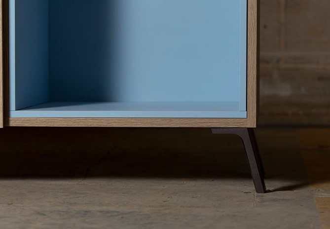 ESTANTERÍA ALMA ROBLE ASERRADO AZUL - 5