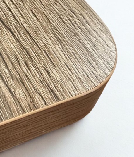 MESA AMBLER PATAS METAL Y TAPA MELAMINA ASERRADA - 4