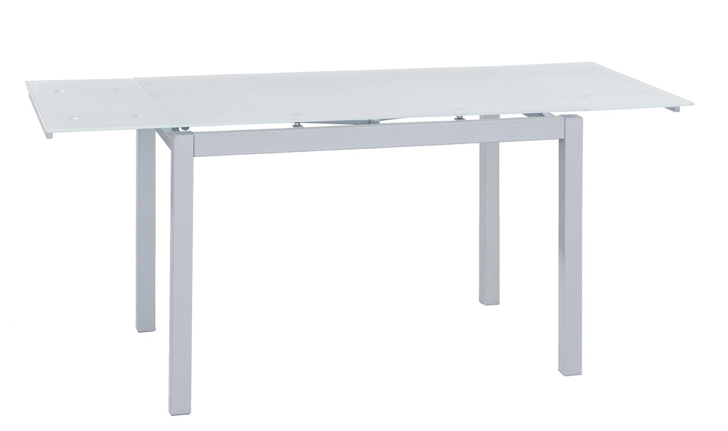 MESA BISBE EXTENSIBLE BLANCA CHASIS GRIS - 2