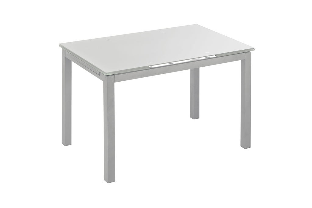 MESA BISBE EXTENSIBLE BLANCA CHASIS GRIS - 3