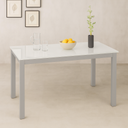 MESA BISBE EXTENSIBLE BLANCA CHASIS GRIS - 4