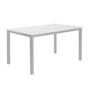 MESA CADELL FIJA 140 GRIS TAPA BLANCA - 2