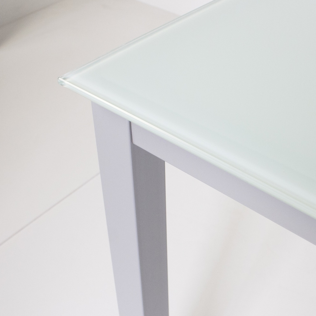 MESA CADELL FIJA 140 GRIS TAPA BLANCA - 3