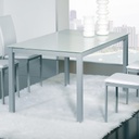 MESA CADELL FIJA 140 GRIS TAPA BLANCA - 5
