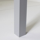 MESA CADELL FIJA 140 GRIS TAPA NEGRA - 4