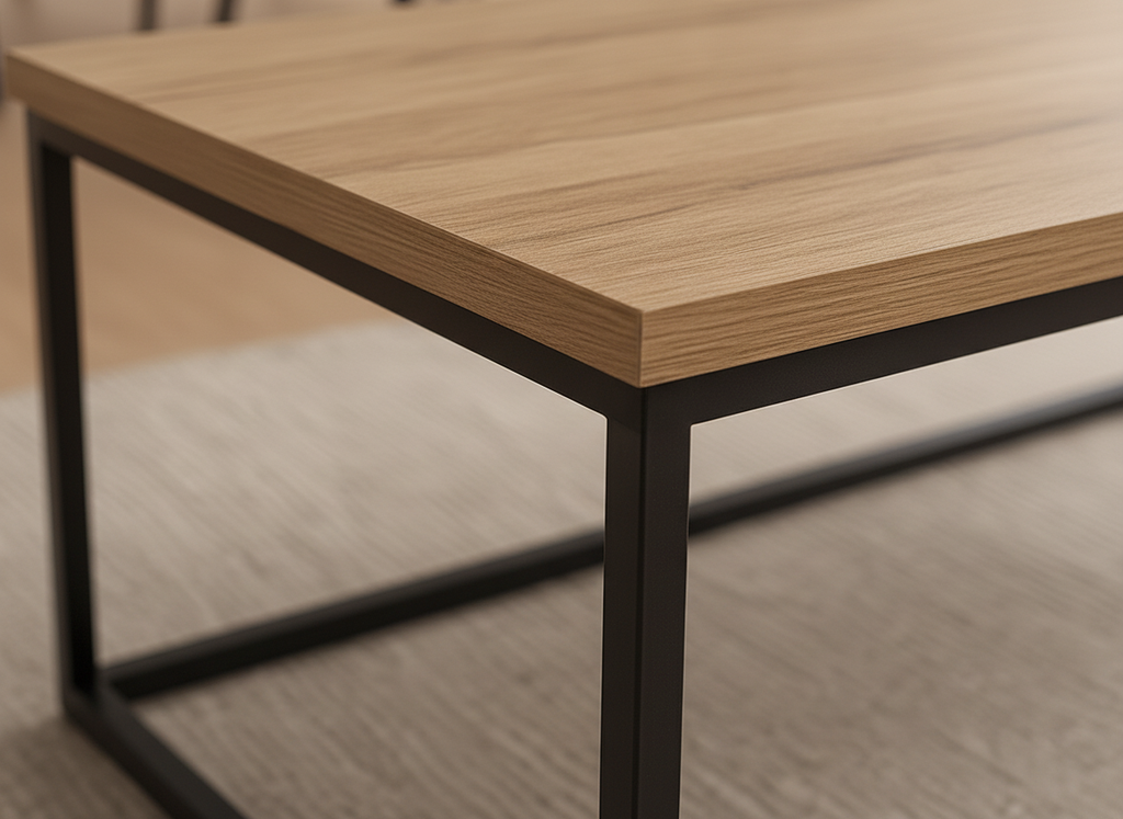 MESA CENTRO ATLANTA NEGRA RECTANGULAR - 3