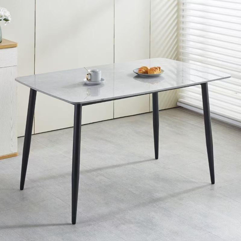 MESA FIJA PIMER PORCELANICO PATAS NEGRAS - 4