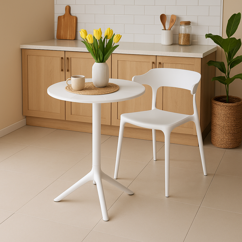 MESA REDONDA PRINCETON BLANCA 60CM - 2