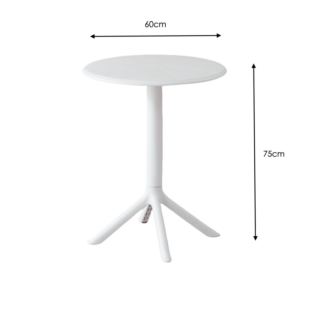 MESA REDONDA PRINCETON BLANCA 60CM - 4