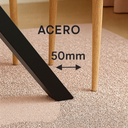 MESA STACY TAPA ROBLE RECTANGULAR NEGRO 1400x800x750mm - 5