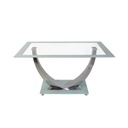 MESA UNIQUE BLANCA PATA CROMADA - 2