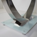 MESA UNIQUE BLANCA PATA CROMADA - 3