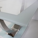 MESA UNIQUE BLANCA PATA CROMADA - 5