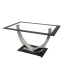 MESA UNIQUE NEGRA PATA CROMADA - 3