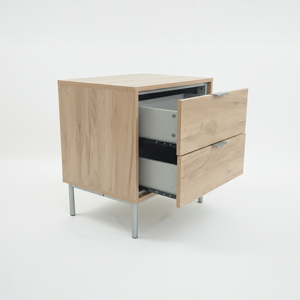 MESITA 2 CAJONES  SFORZA ROBLE NATURAL - 4