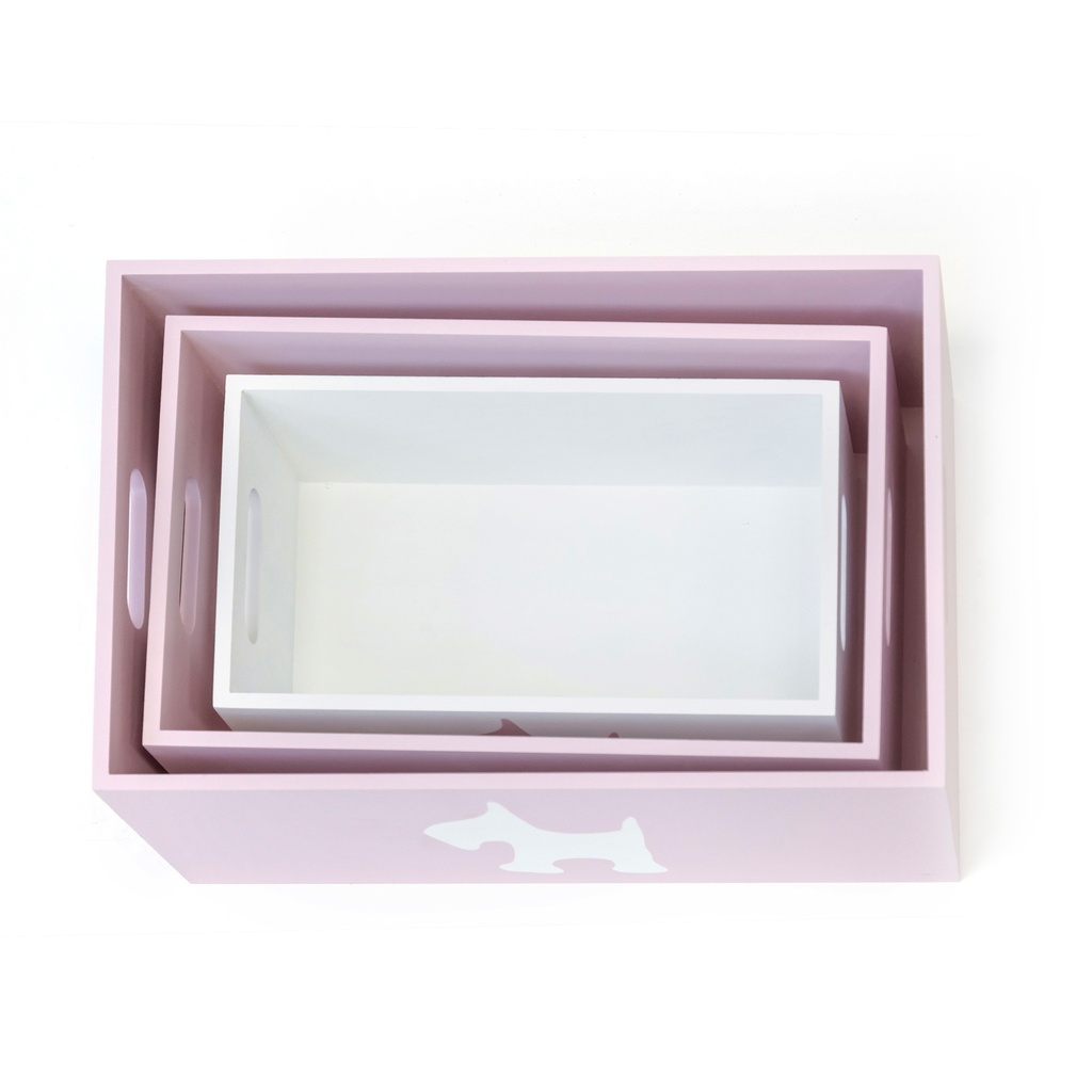 SET 3 CAJAS MADERA PUPPY - 3