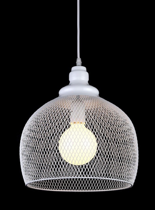 Lámpara GRETA, colgante, metal, pantalla blanca