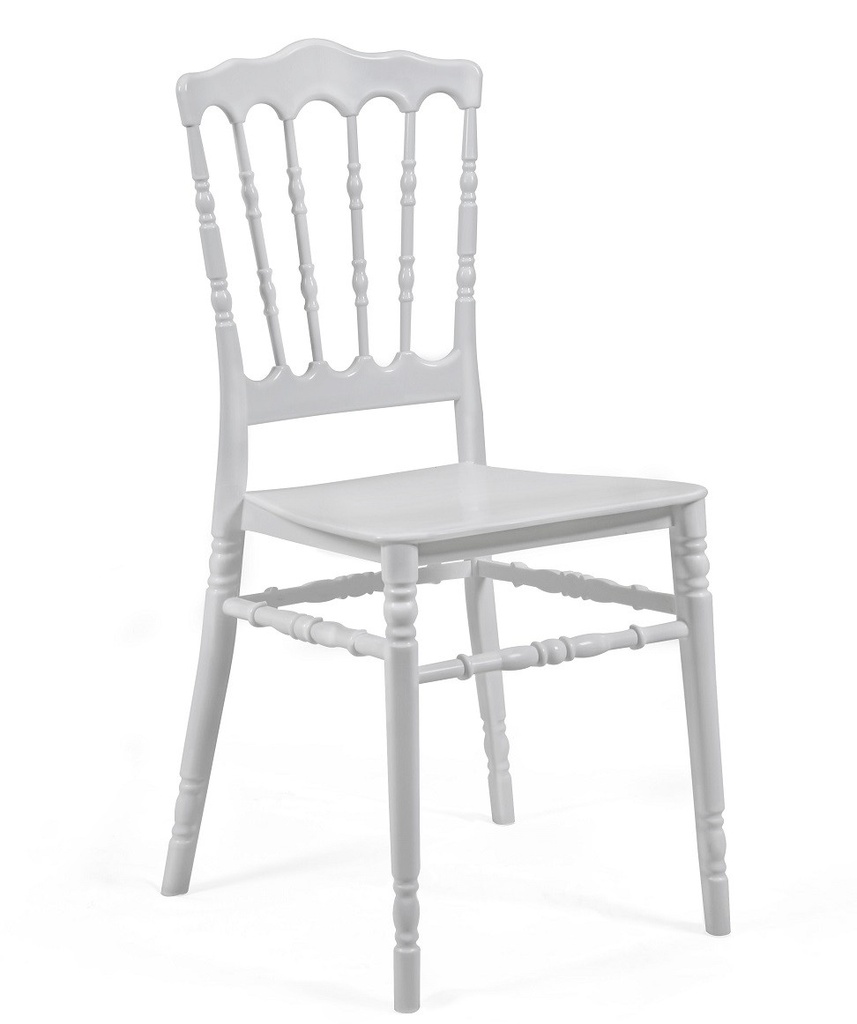 Silla WEDDING, apilable, polipropileno blanco