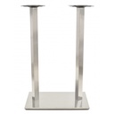 Base de mesa IPANEMA, alta, acero inoxidable, base de 70 x 40 cms, altura 110 cms