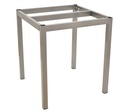 Base de mesa LIRIO, metal, gris plata, 65 x 65 cms, altura 72 cms, para tableros de 70 x 70 cms
