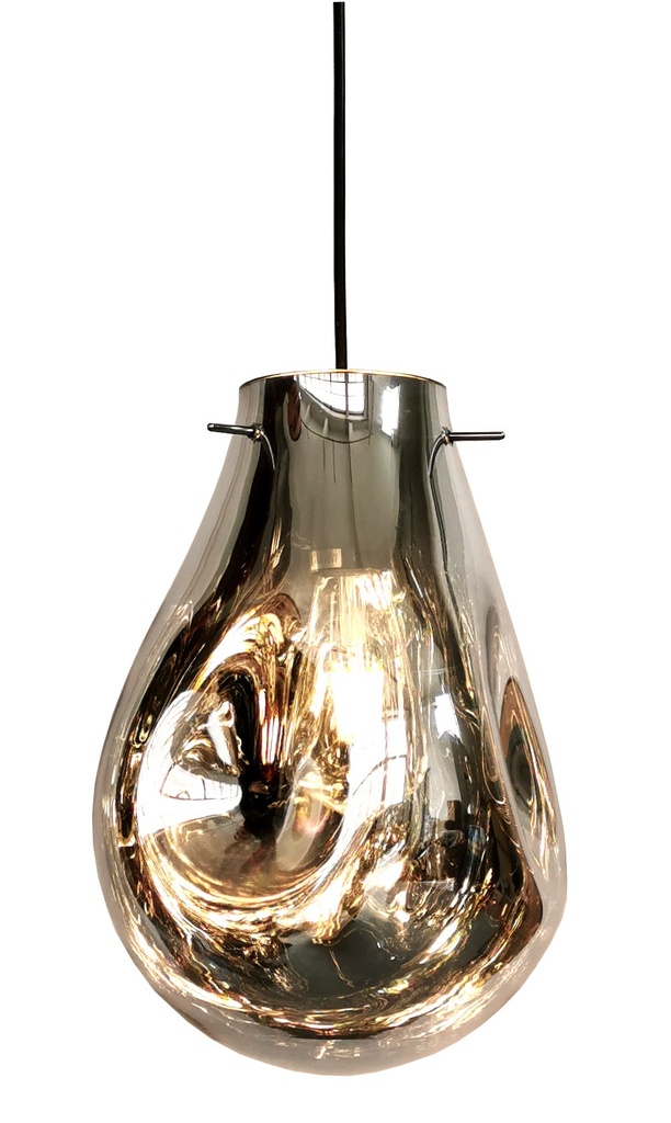 Lámpara MEISSA, colgante, cristal cromado