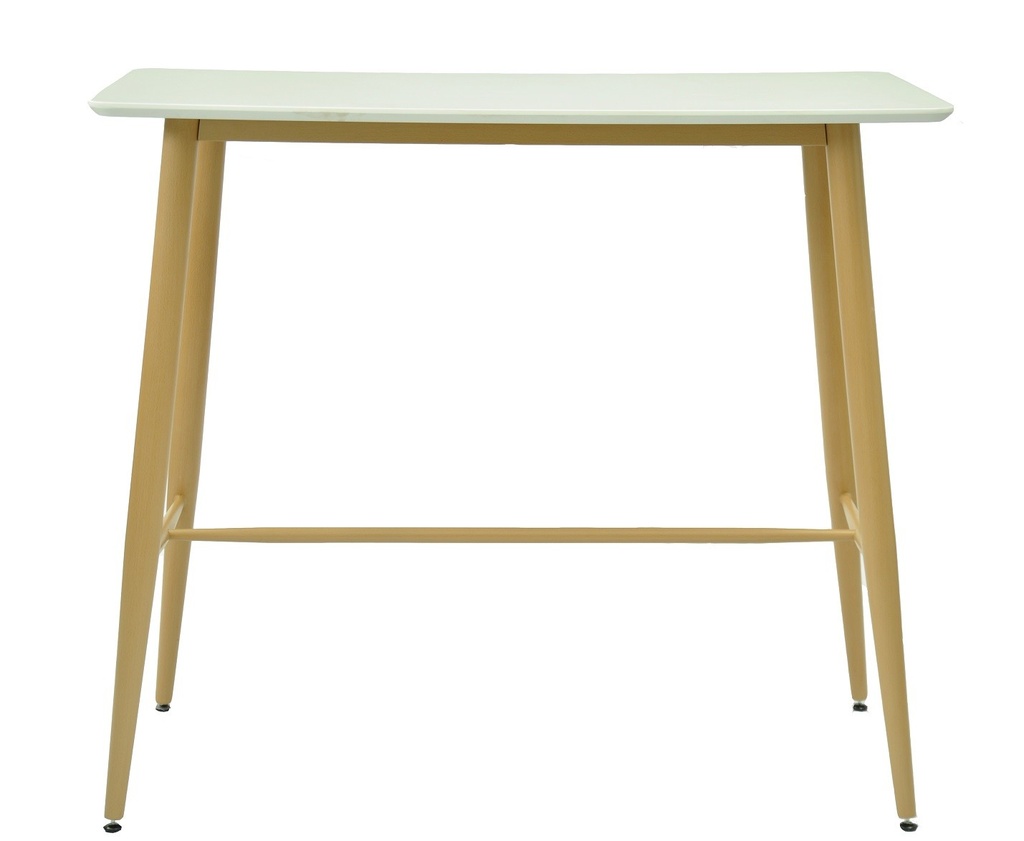 Mesa GOBBI, alta, metal, blanca, 120 x 60 cms