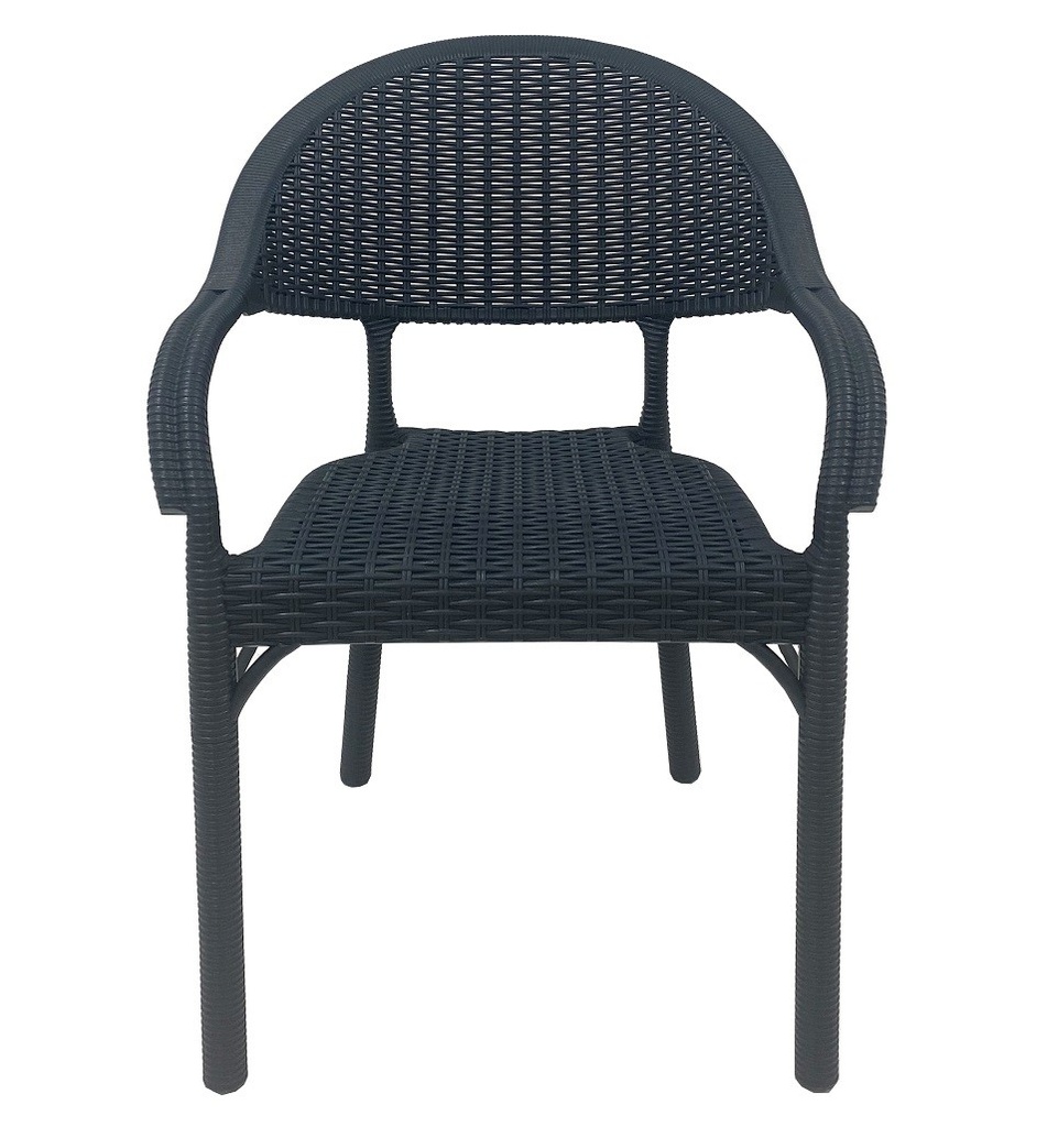 Sillón RICK, apilable, polipropileno antracita